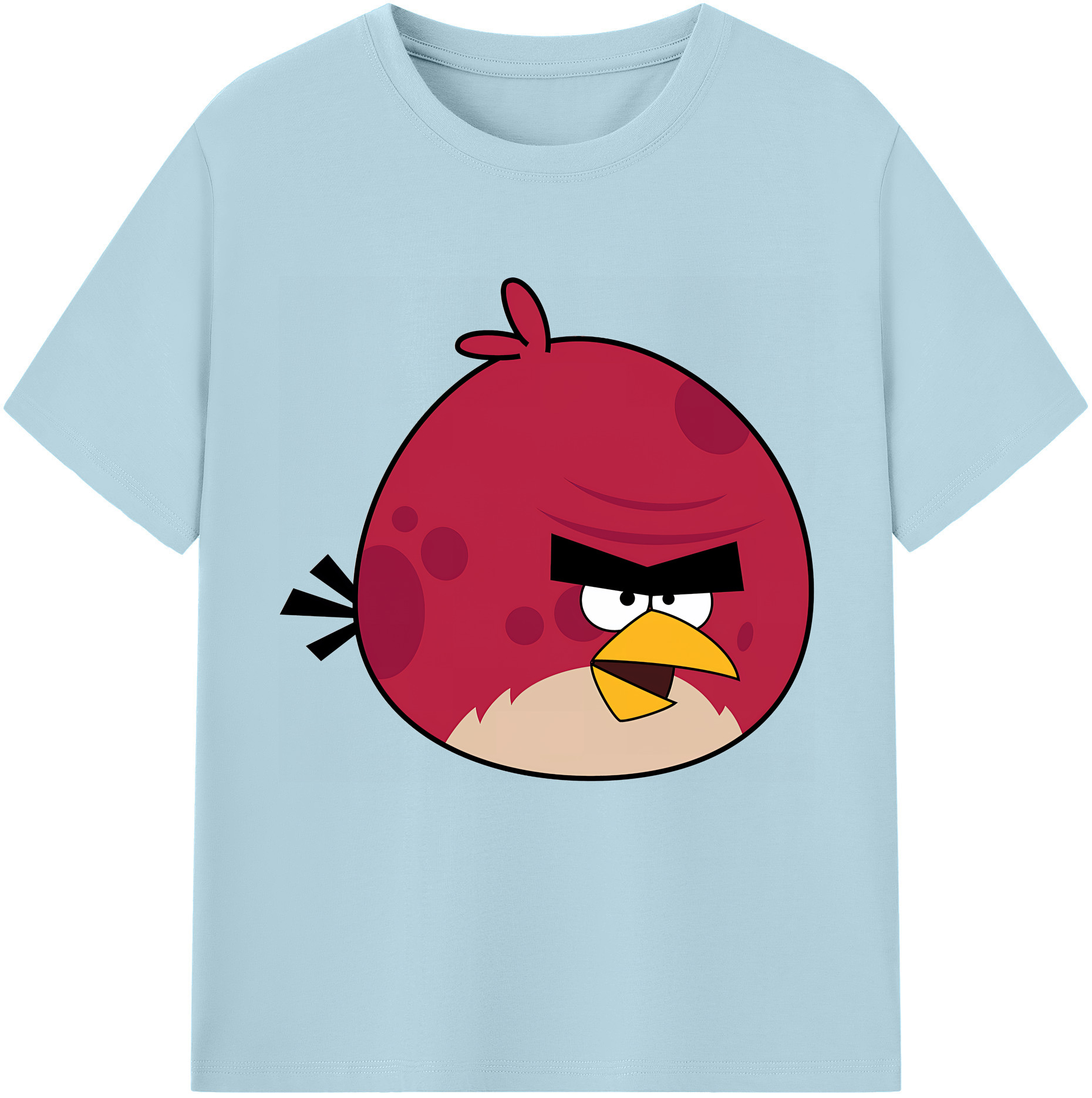 （画像用） Angry Birds アングリーバード 綿100％半袖Tシャツ（フロントプリント）